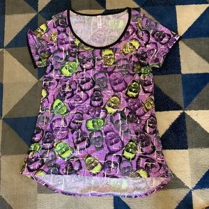 LuLaRoe classic tee Halloween Frankenstein